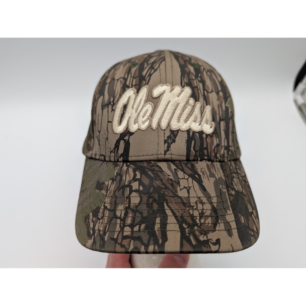 Ole Miss Rebels Camo Baseball Hat Captivating Headgear Adjustable Camouflage Cap